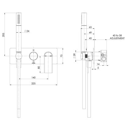 Teel Wall Shower System