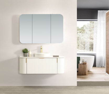 Carysil Forma 1200MM Wall Hung White Side Drawer Vanities