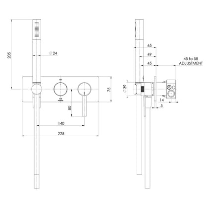 Lexi MKII Wall Shower System