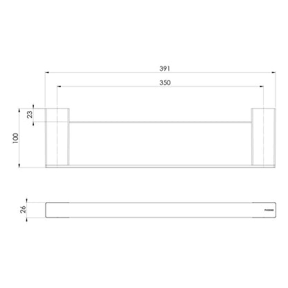 Lexi MKII Shower Shelf