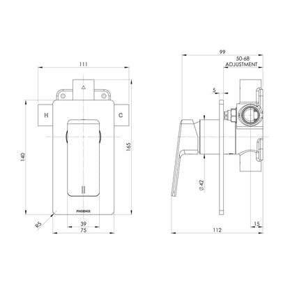 Enviro316 Shower / Wall Mixer