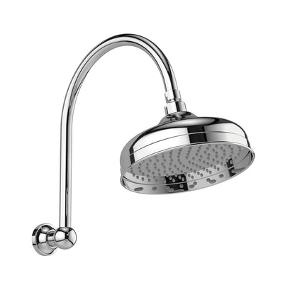 Cromford Hi Rise Shower Arm & Rose 210mm