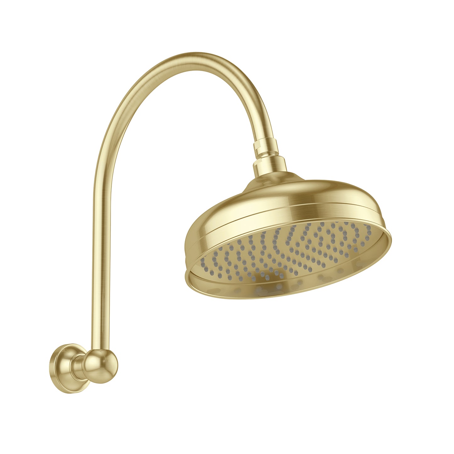 Cromford Hi Rise Shower Arm & Rose 210mm