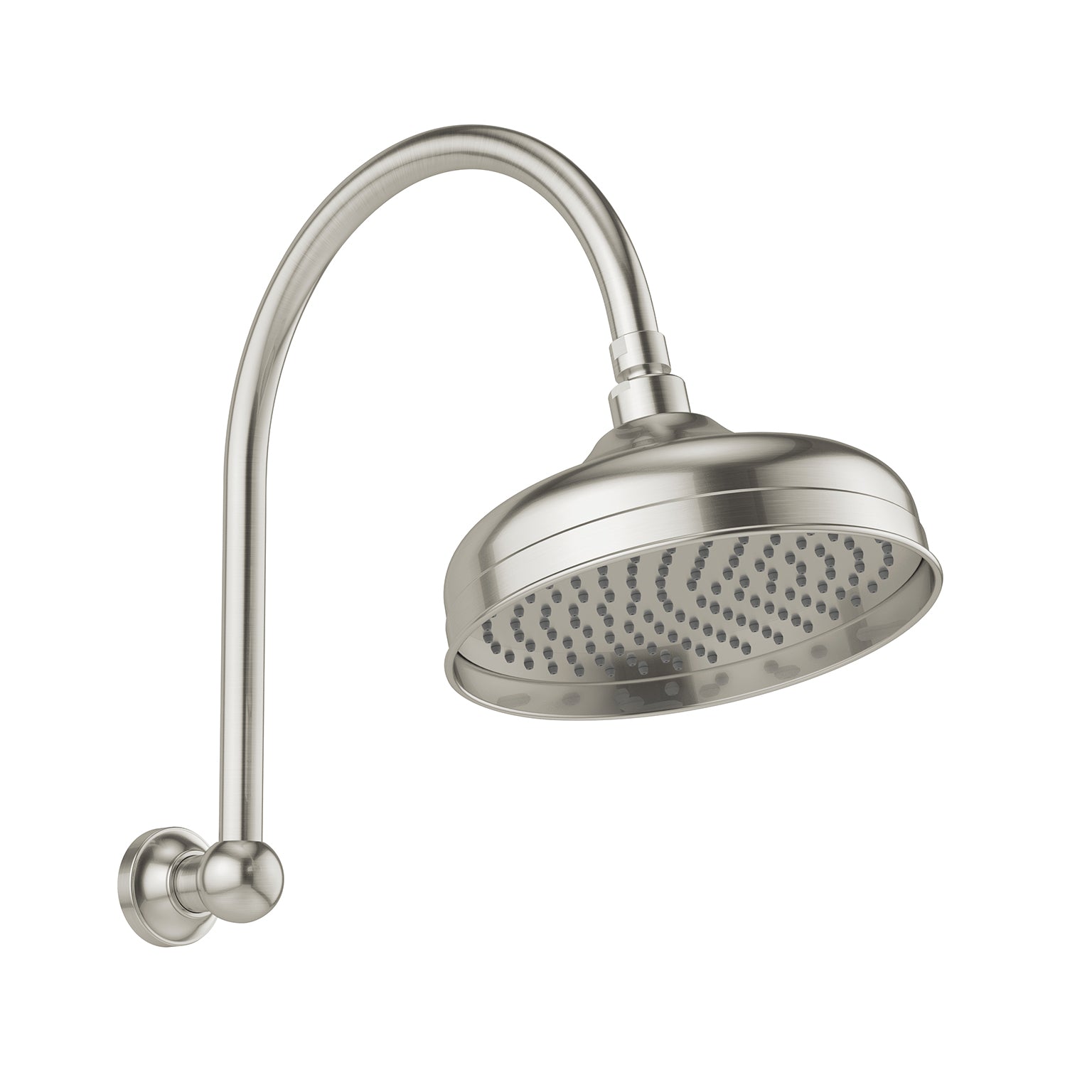 Cromford Hi Rise Shower Arm & Rose 210mm