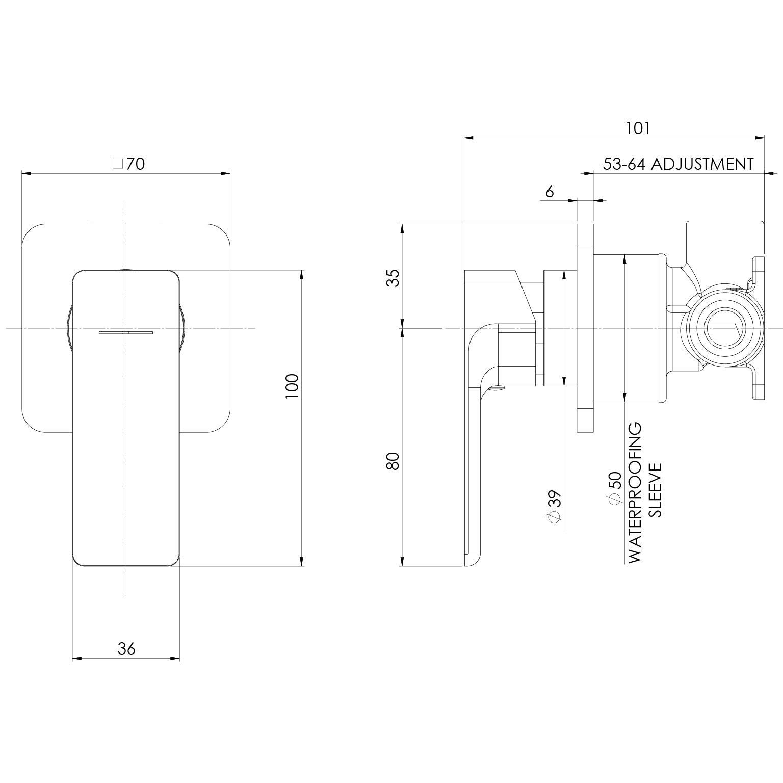 Gloss MKII SwitchMix Shower / Wall Mixer