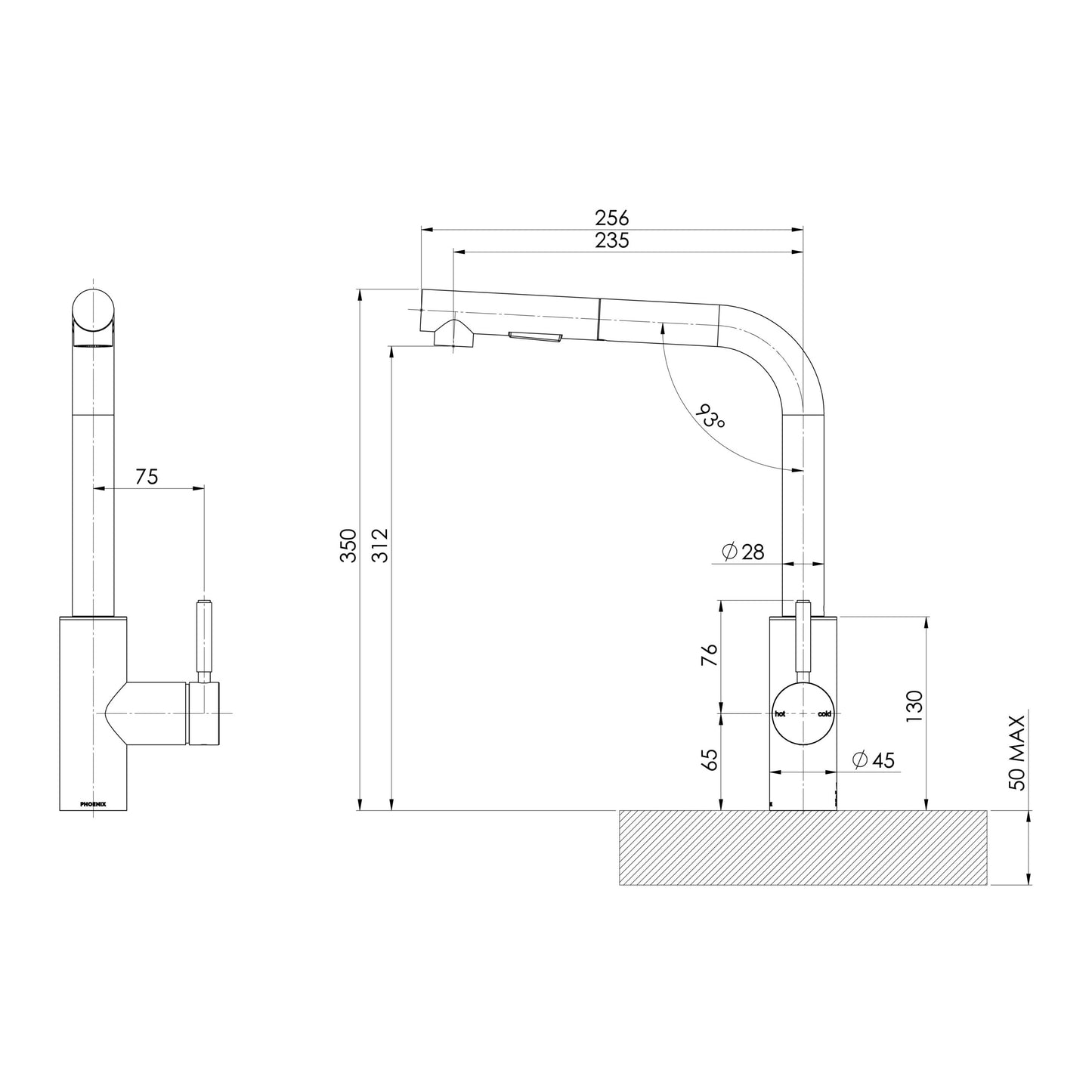 Sink Package 1 - Matte Black Sink & Stainless Steel Mixer