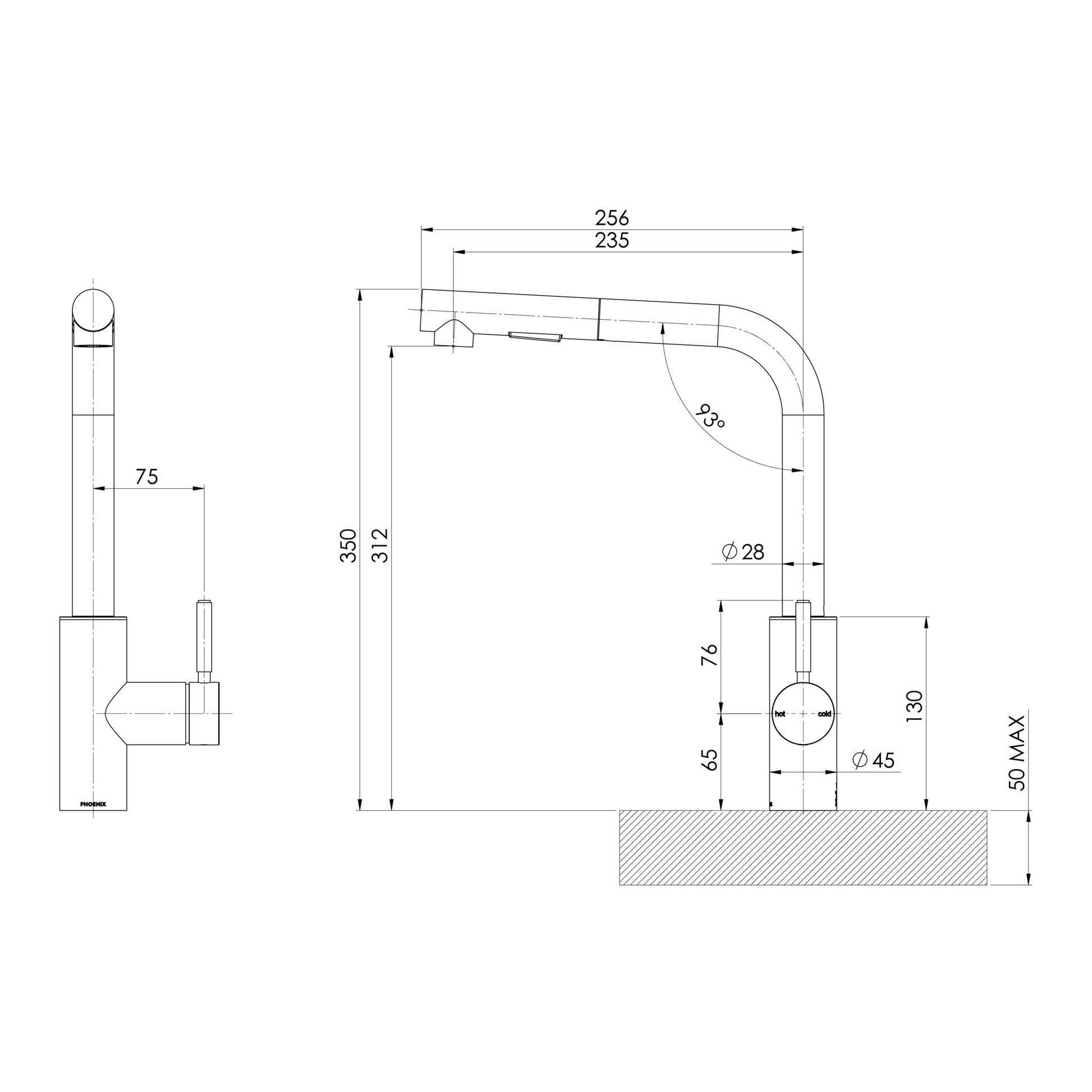 Sink Package 1 - Matte Black Sink & Stainless Steel Mixer