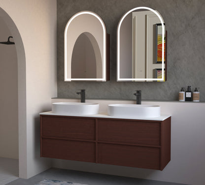 Navona 1500MM Wall Hung Shaker Vanities without Stone Top