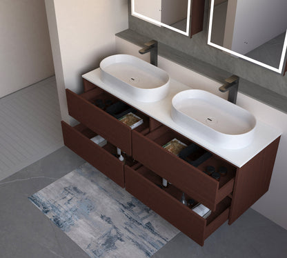 Navona 1500MM Wall Hung Shaker Vanities without Stone Top