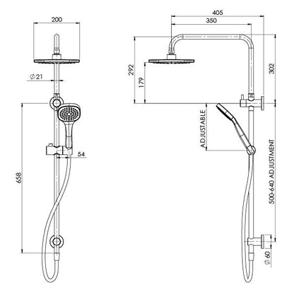 Teva Twin Shower