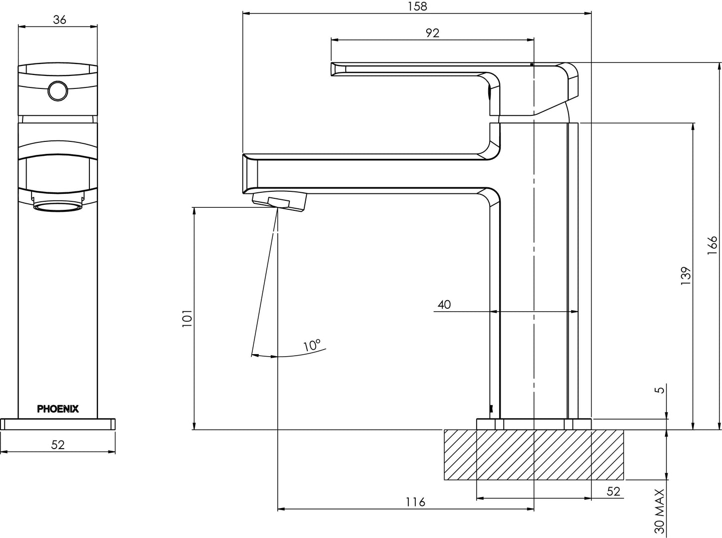 Teva Basin Mixer 6 Star