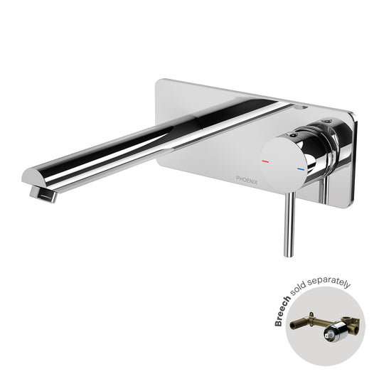 Pina Wall Basin / Bath Mixer Set 6 Star 180mm Trim Kit Only