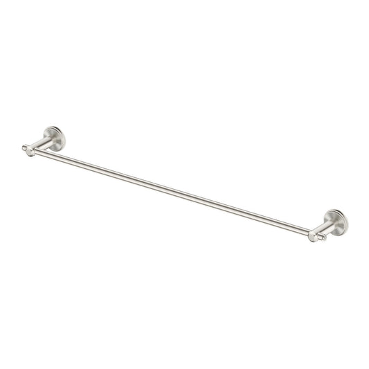 Bella Vista Mica Heritage Single Towel Rail 600mm Brushed Nickel