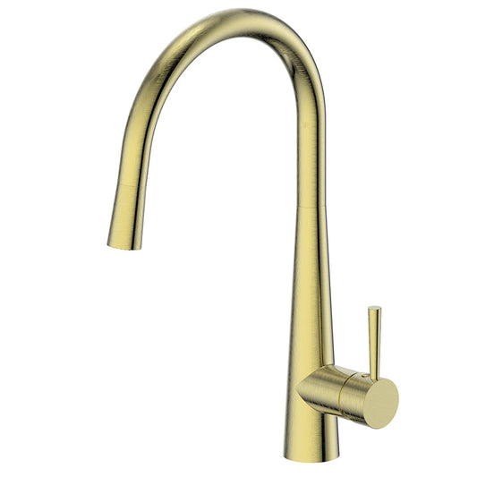 Greens Galiano Pull-Down Sink Mixer Brushed Brass