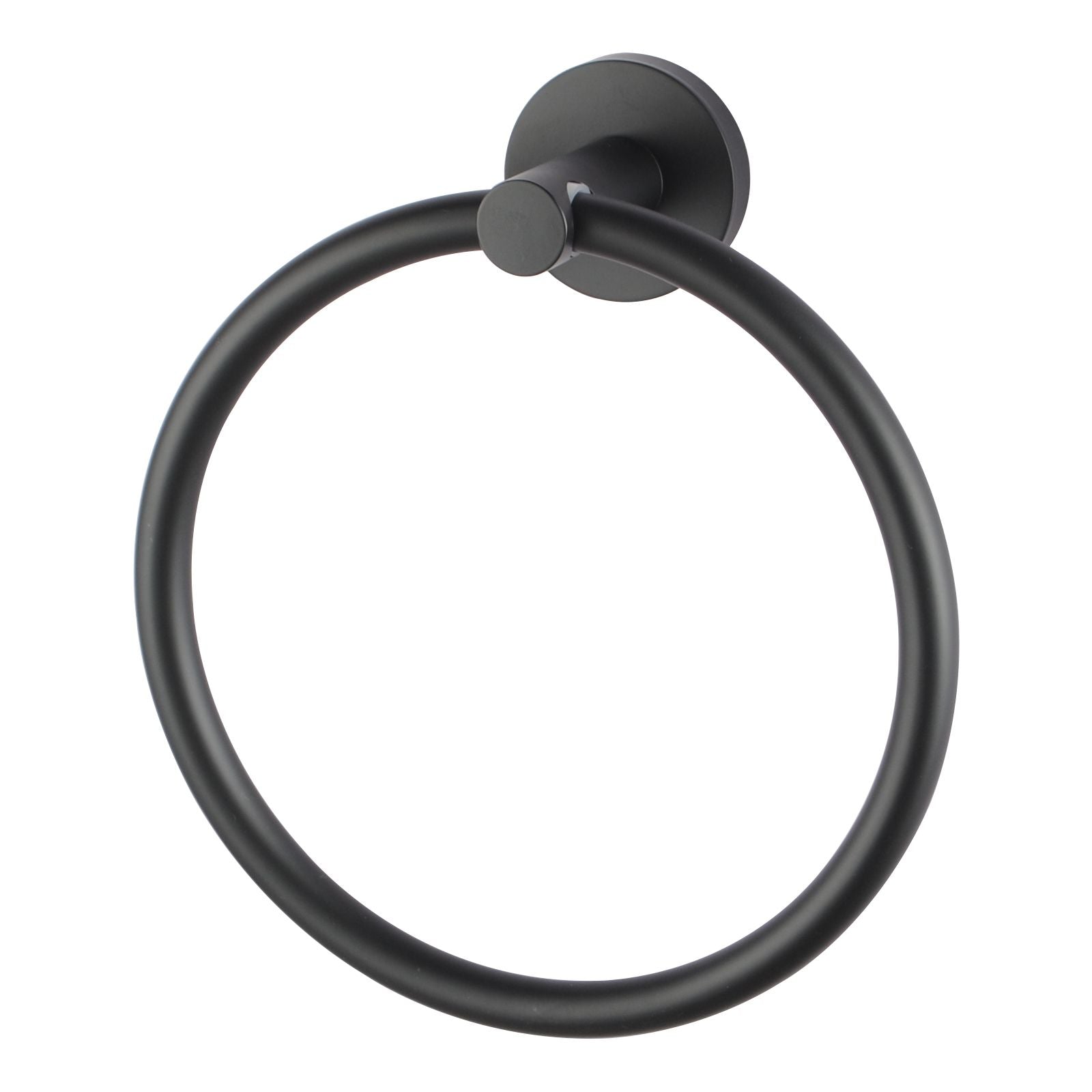 Round Black Hand Towel Ring