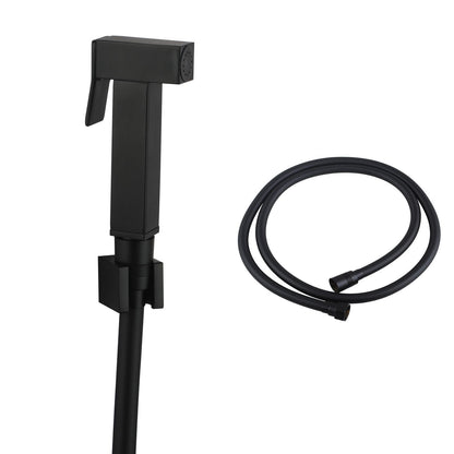 Brass Square Black Toilet Bidet Spray Kit
