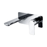 Luxen Wall Basin & Bath Mixer in Sterling Chrome