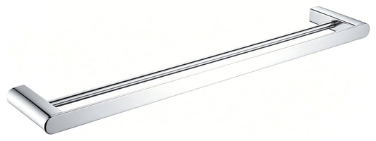 Luxen Double Towel Bar 600mm in Sterling Chrome