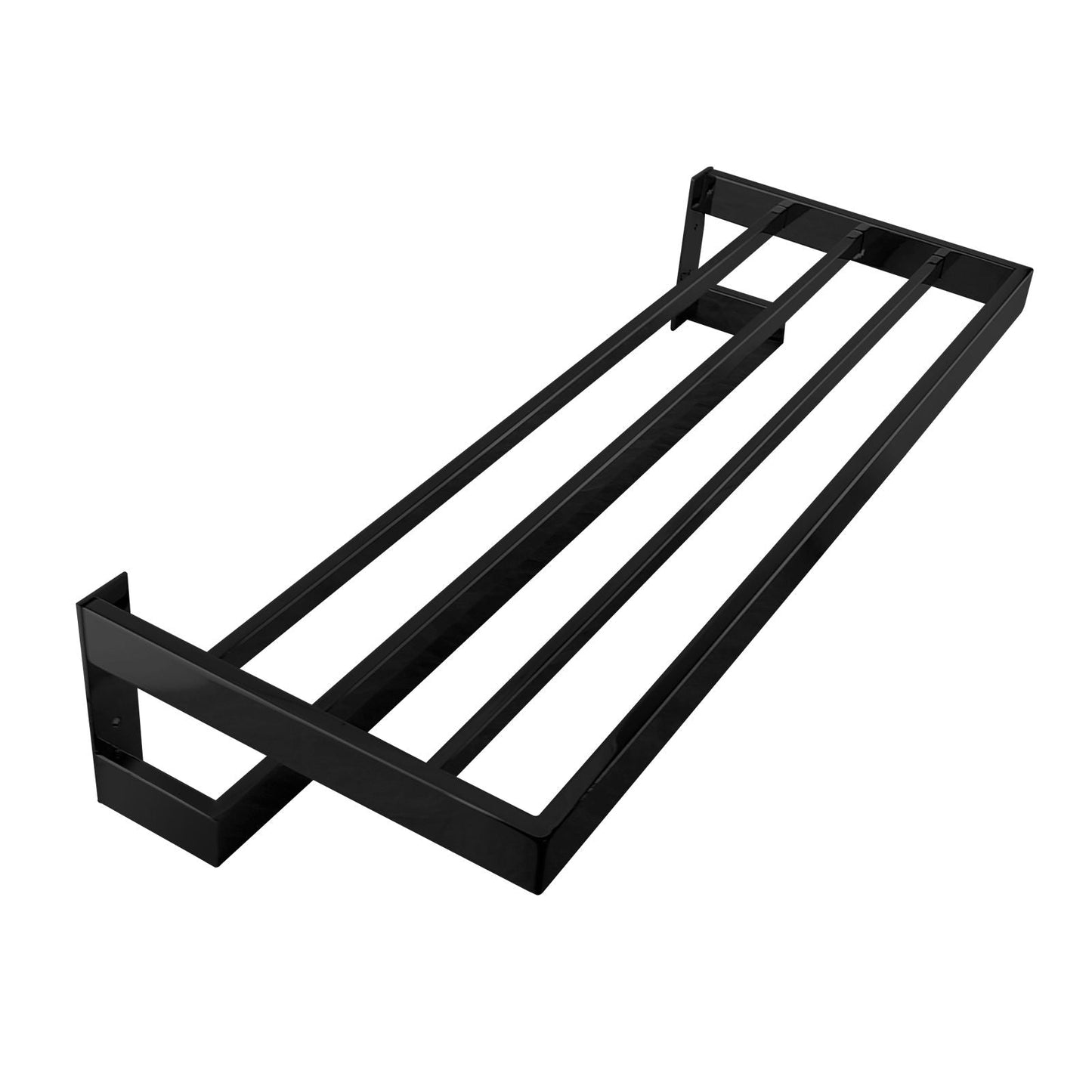 IVANO Series Black Double Towel Holder 600mm