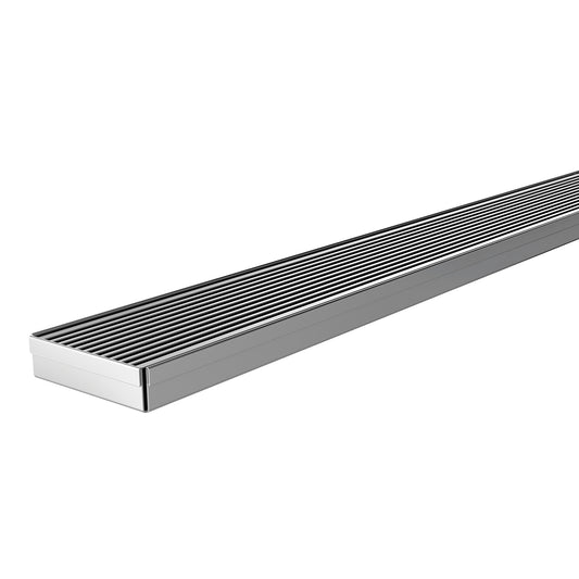 Phoenix Flat Channel Drain HG 75 x 600mm Outlet 45mm