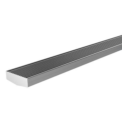 Phoenix V Channel Drain HG 75 x 1215mm Outlet 65mm