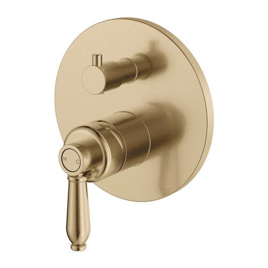 Fienza Eleanor Wall Diverter Mixer, Urban Brass - Urban Brass