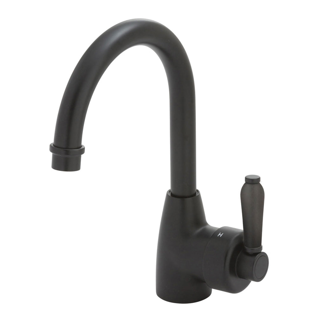Fienza Eleanor Gooseneck Basin Mixer Matte Black