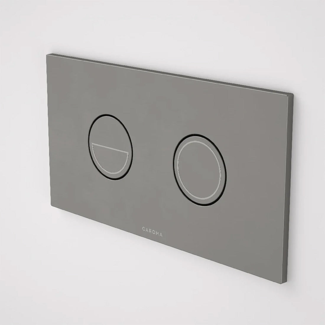 Caroma Invisi Series II Dual Flush Plate & Buttons | Round | Gunmetal