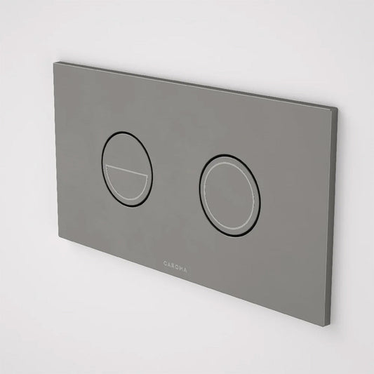 Caroma Invisi Series II Dual Flush Plate & Buttons | Round | Gunmetal
