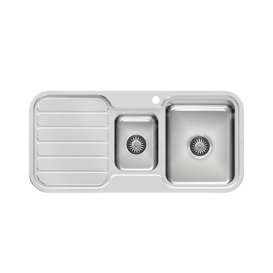1000 Series 1-1/3 R/H Bowl Sink W/-Drainer W/-Hole