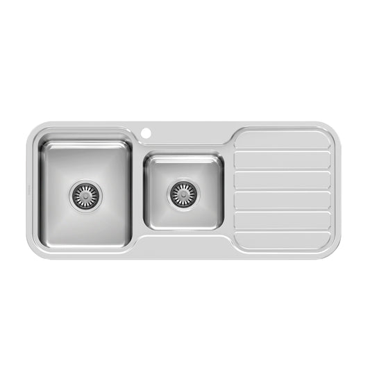 1000 Series 1-3/4 L/H Bowl Sink W/-Drainer W/-Hole