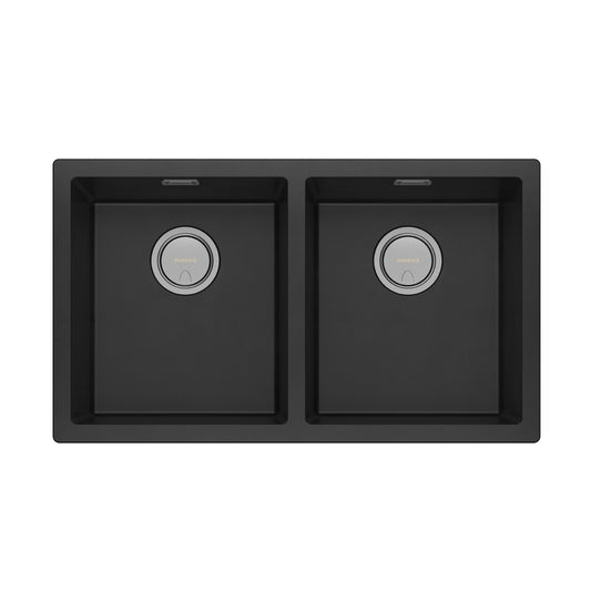 Sink Package 1 - Matte Black Sink & Stainless Steel Mixer