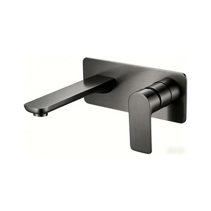 Luxen Wall Basin & Bath Mixer in Forged Gunmetal