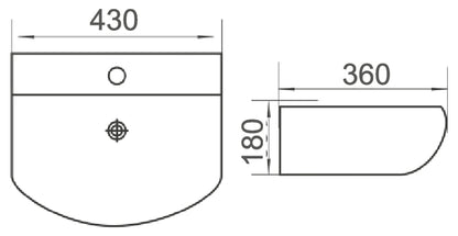 MINTY-II Wall Basin