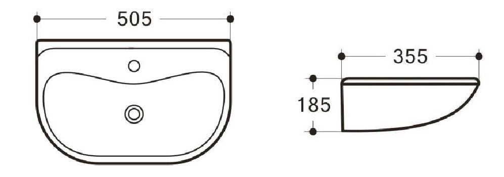 MOBI Wall Basin