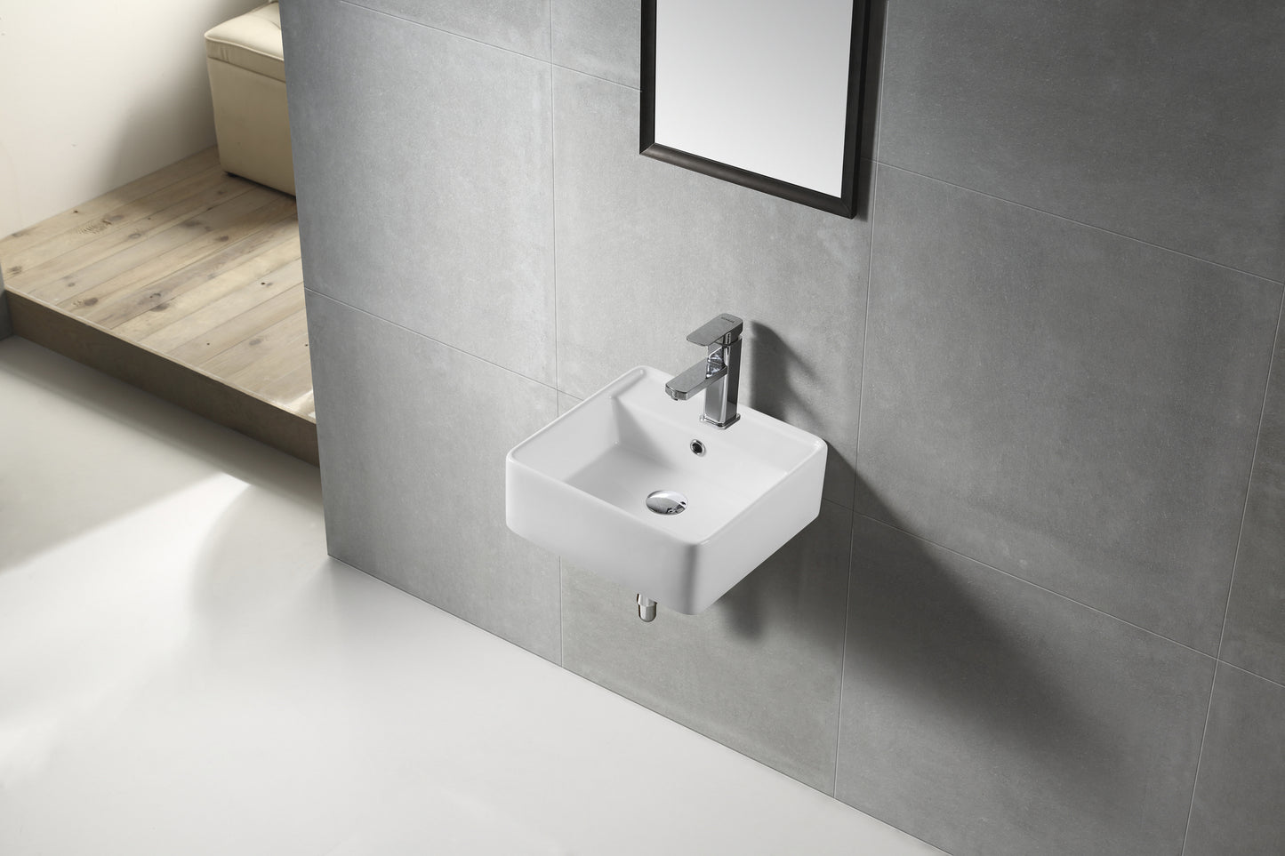COCO Wall Hung SQ Basin With Bracket