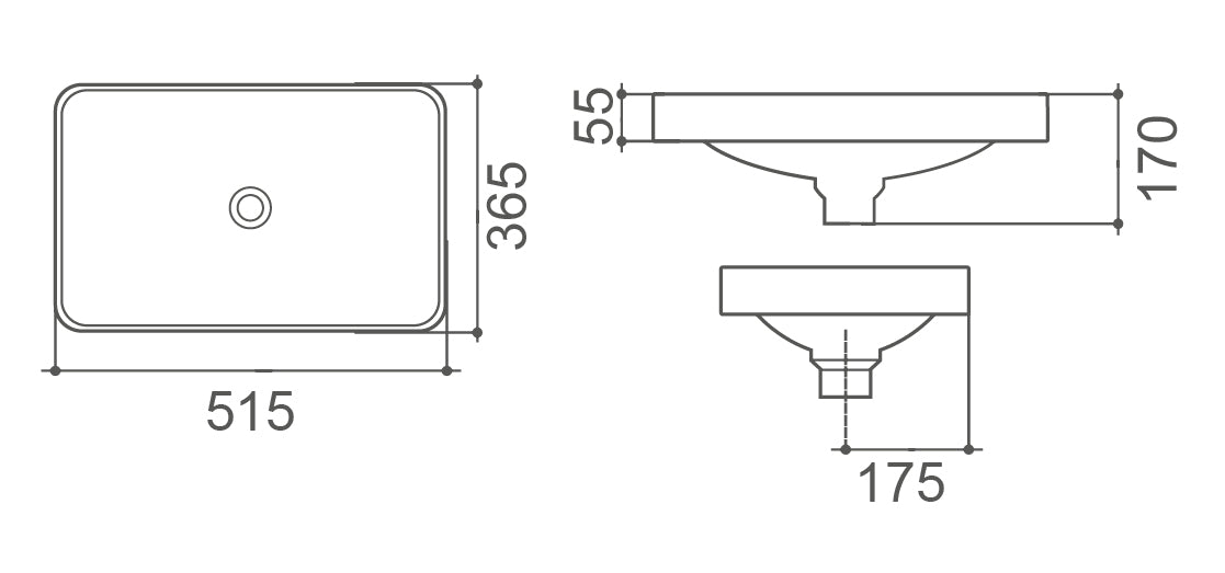 REAGAN Semi Insert Basin