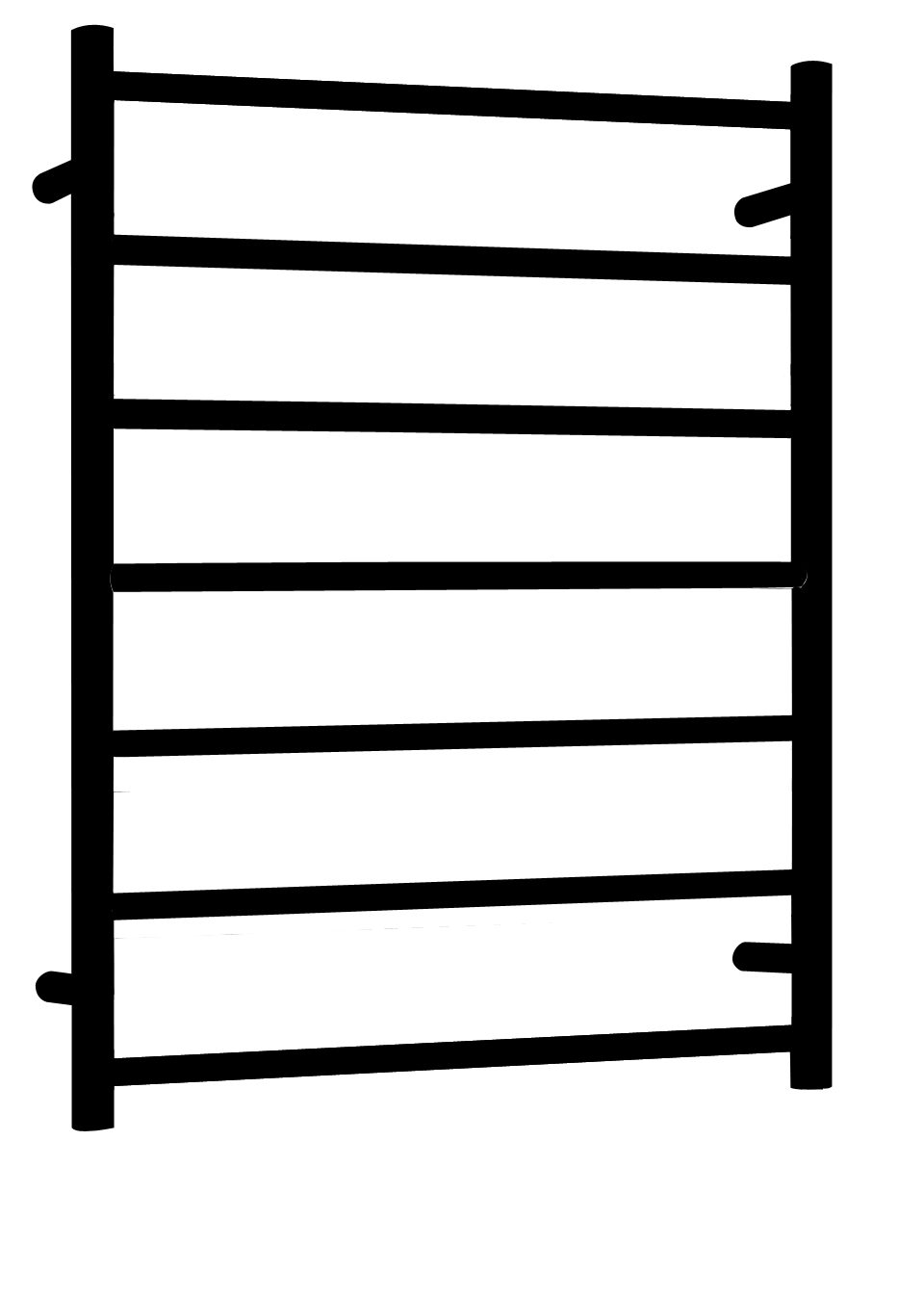 JESS Non Heated Stainless Steel Towel Ladder Round Bar