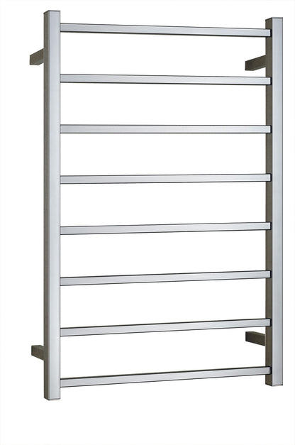 BIANCO Heated Stainless Steel Towel Ladder Square Bar