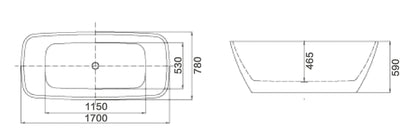 CHLOE Free Standing Bath Tub