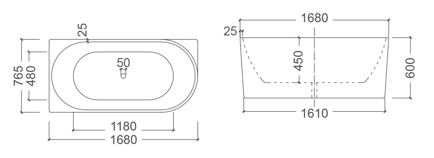 BONDI LH Free Standing Bath Tub