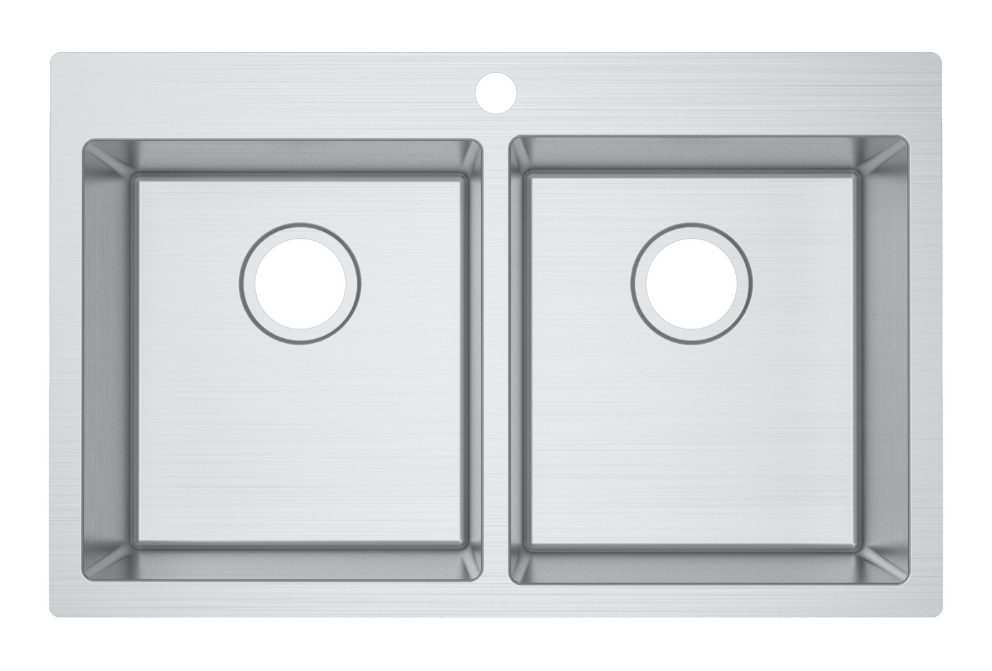 IMPACT Double Bowl Sink with Tap Hole