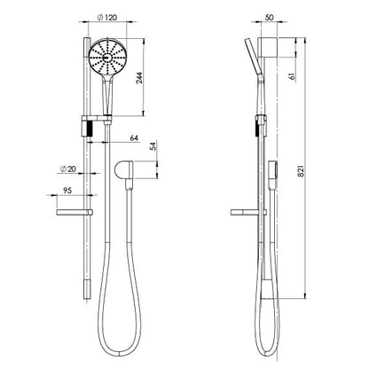 NX Vive Rail Shower