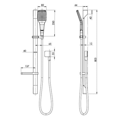 NX Cape Rail Shower
