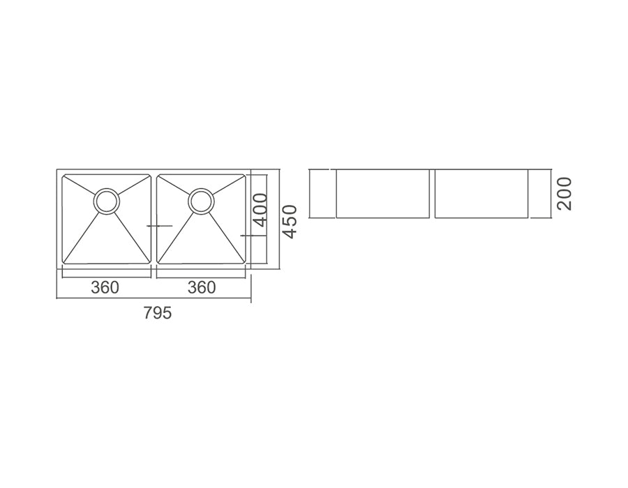 IMPACT Double Bowl Undermount Sink