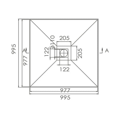SMC Tile Tray with Grate