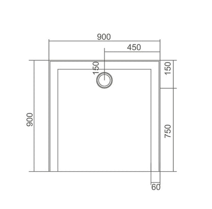 SMC Shower Base