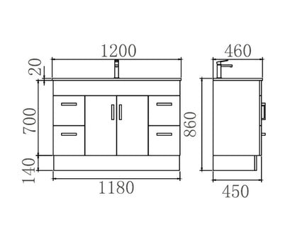 NOVO Vanity 900/1200