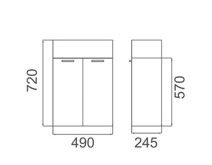 TINY Wall Hung Vanity 500