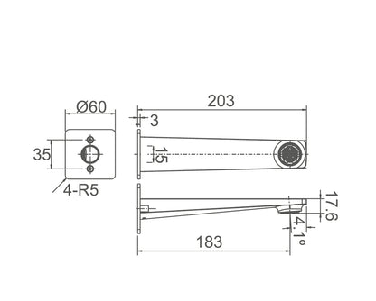 EXON Bath Spout (fixed)